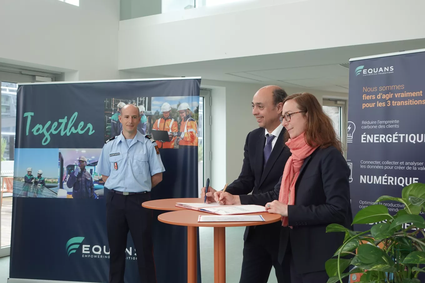 Signature de la convention des sapeurs pompiers volontaires