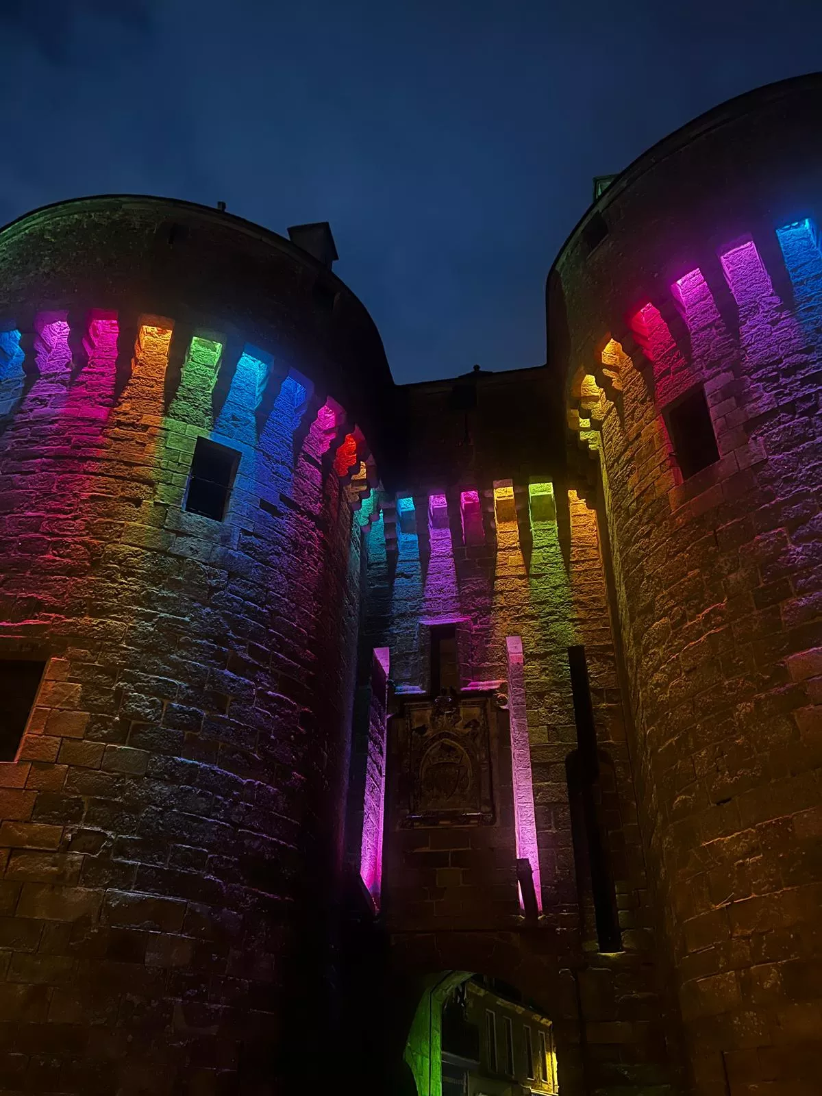 Ville de Guérande illuminée 