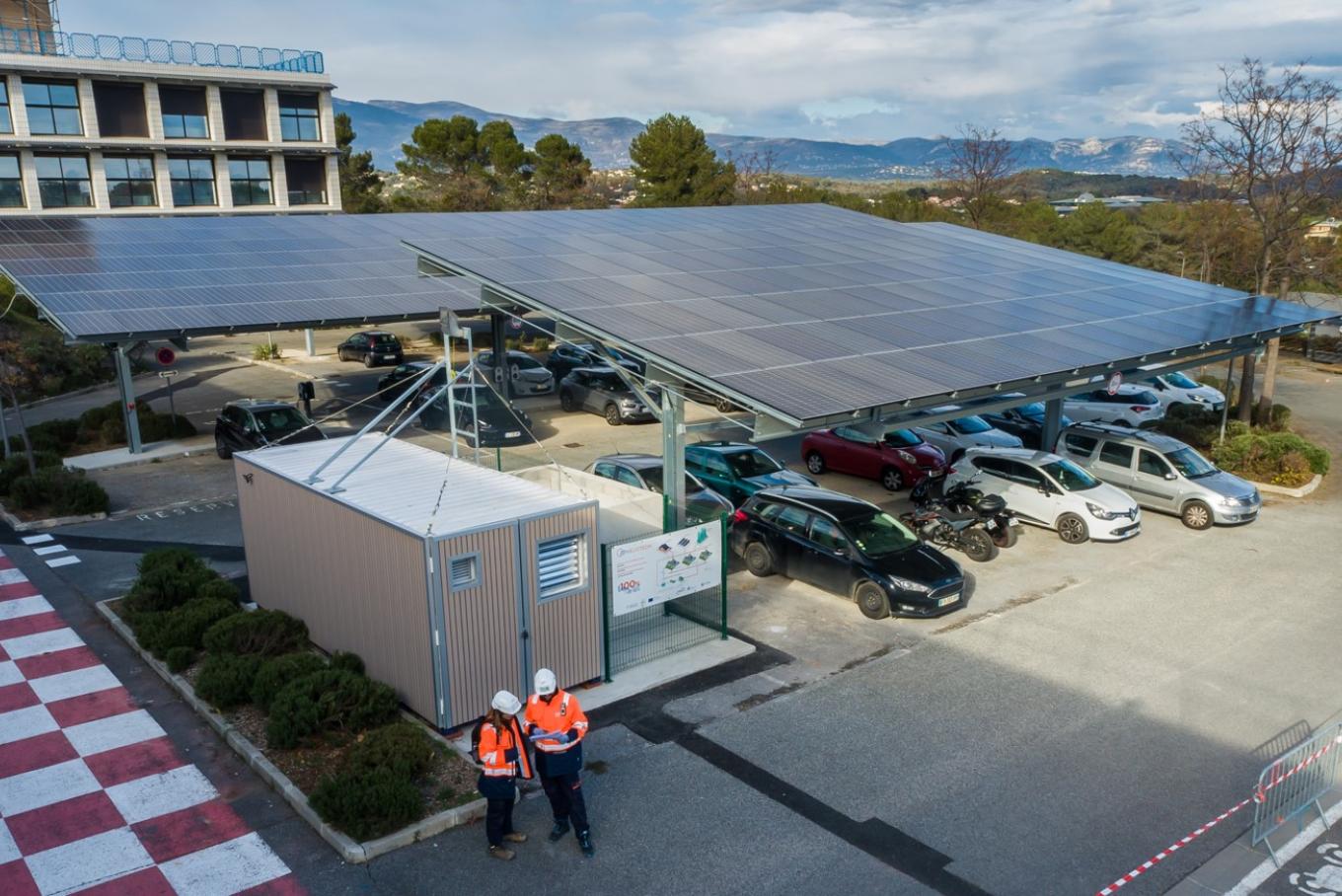 Installation photovoltaïque et Hydrogène du site de SophiaTech (Alpes Maritime)