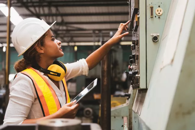 female worker at Equans