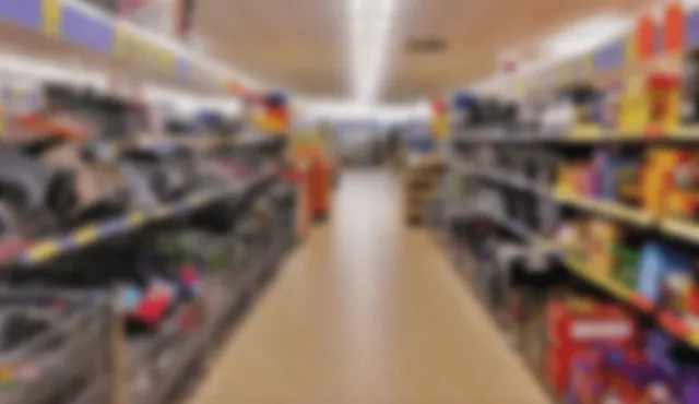 intérieur Lidl flouté