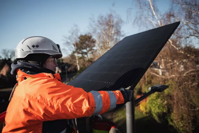 Image of Solar energy lights up the Villeneuve d'Ascq park: a target of 72% energy savings by 2025