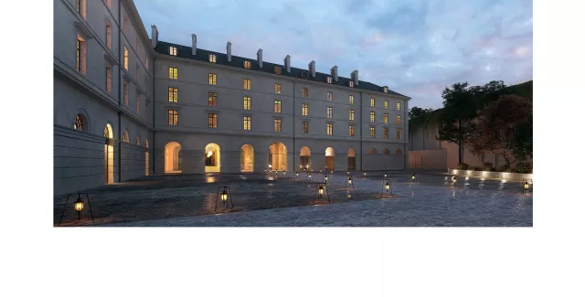 cour d'honneur du musée de Saint-Cloud